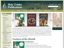 Tablet Screenshot of holytrinitypublications.com